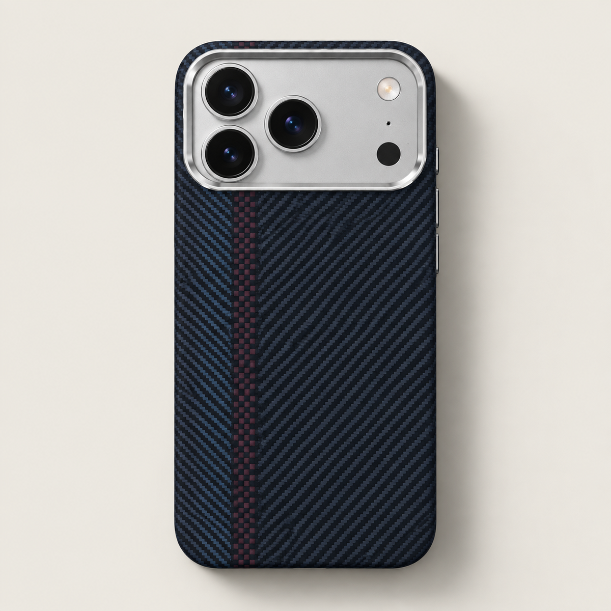 Navy stripe case